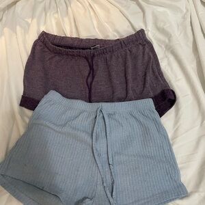 Purple and Blue Lounge Shorts Set